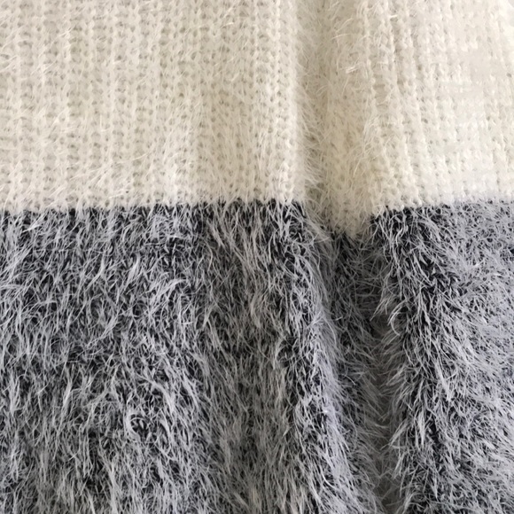 Fuzzy Knit Two-Toned Sweater - Picture 3 of 3
